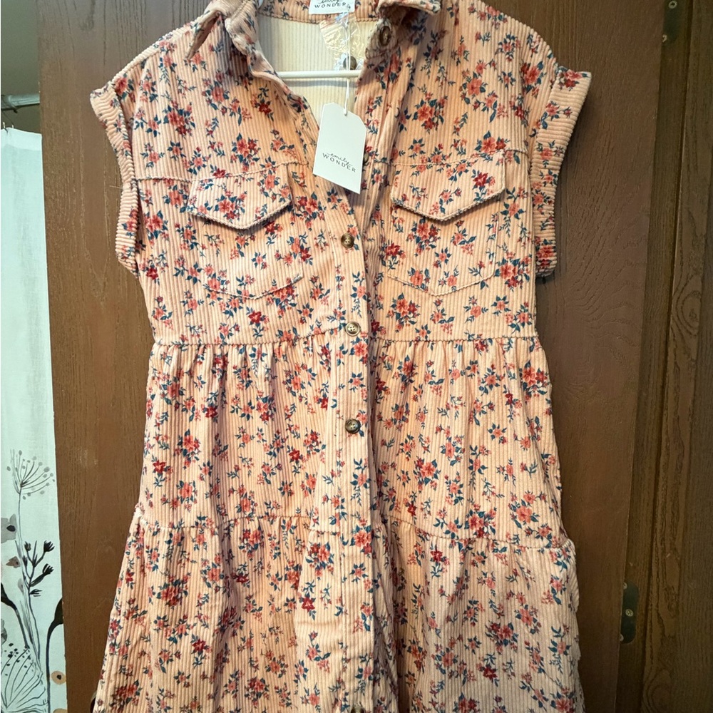 Floral Pink Mini Dress